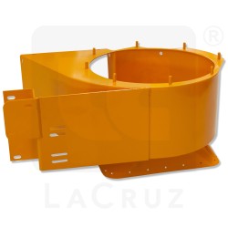 355848 - Caja del ventilador inferior izquierdo Grégoire G8 y G2 - hierro