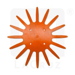 INTAPO37A - Recambio para escardador de dedos para horticultura - Ø 37 cm - versión naranja