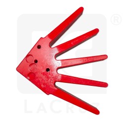INTAPO54R - Recambio para escardador de dedos para viña - Ø 54 cm - versión roja