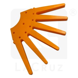 INTAPO70A - Recambio para escardador de dedos para viña - Ø 70 cm - versión naranja