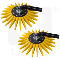 INTCSA70G - Par de escardadores de dedos Ø 70 cm - versión amarilla